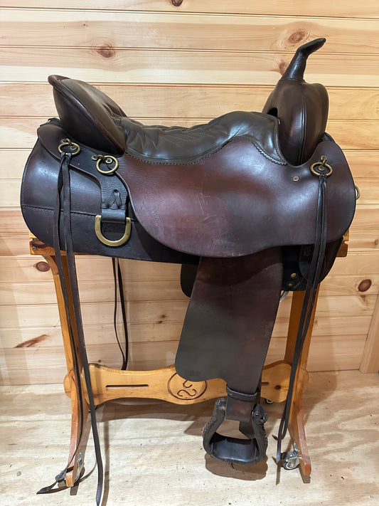 17.5” Tucker Saddlery Cheyenne Western Trail Saddle Model 157