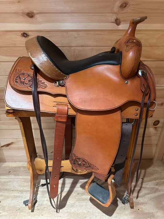 15” Pikes Peak Saddlery Custom Bob Brenner Western Trail Saddle