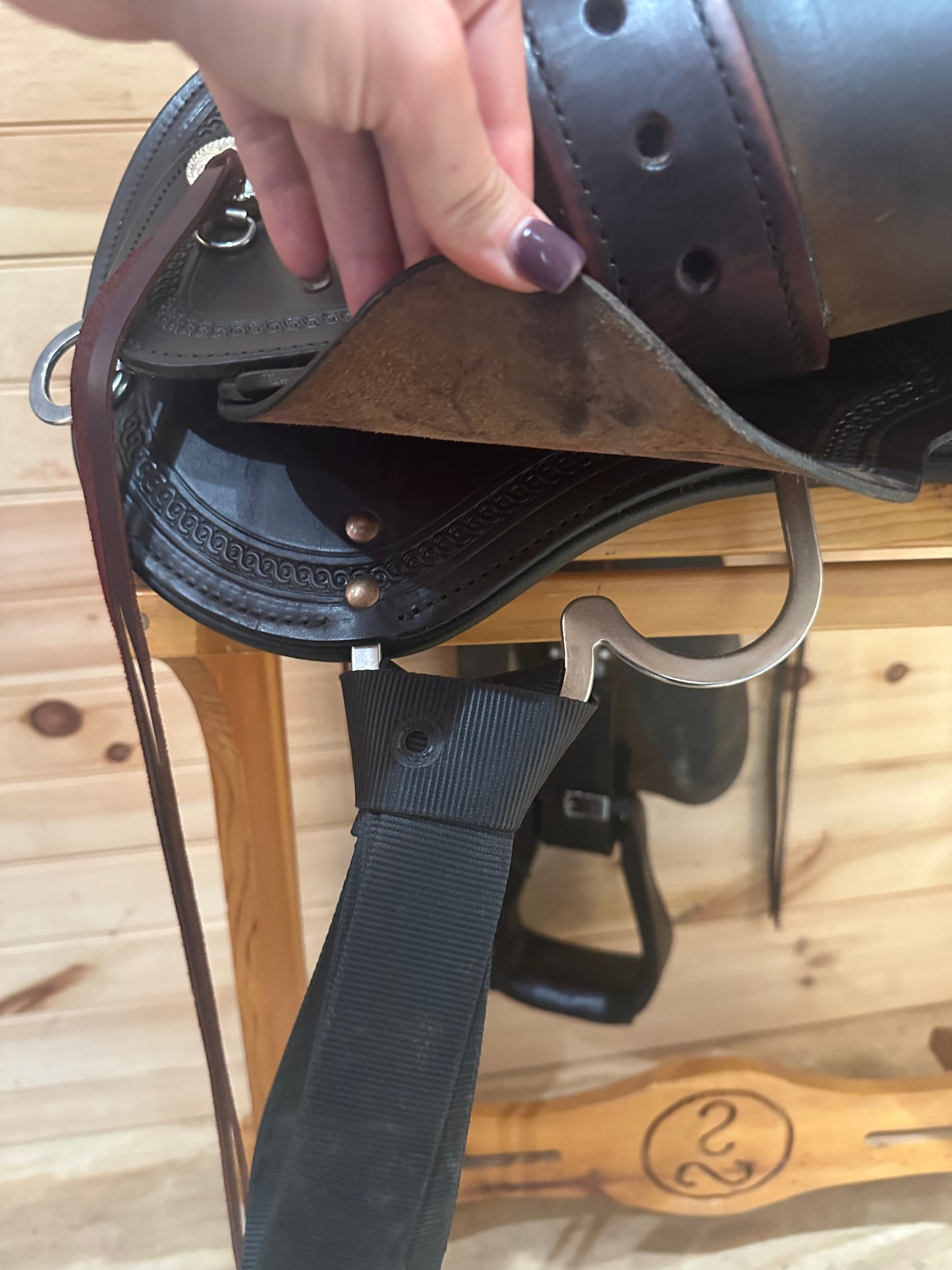 16” Circle Y Pioneer Flex2 Western Trail Saddle Model 1665 (2023)