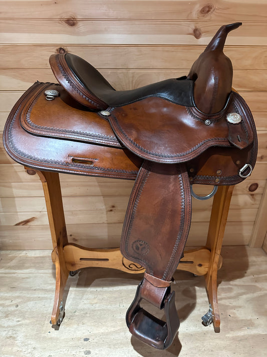 15” Circle Y Topeka Flex-Lite Western Trail Saddle Model 1551
