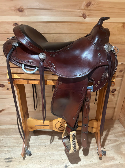 17” RW Bowman B-Light Western Ranch Trail Saddle Model 9517 (XW)