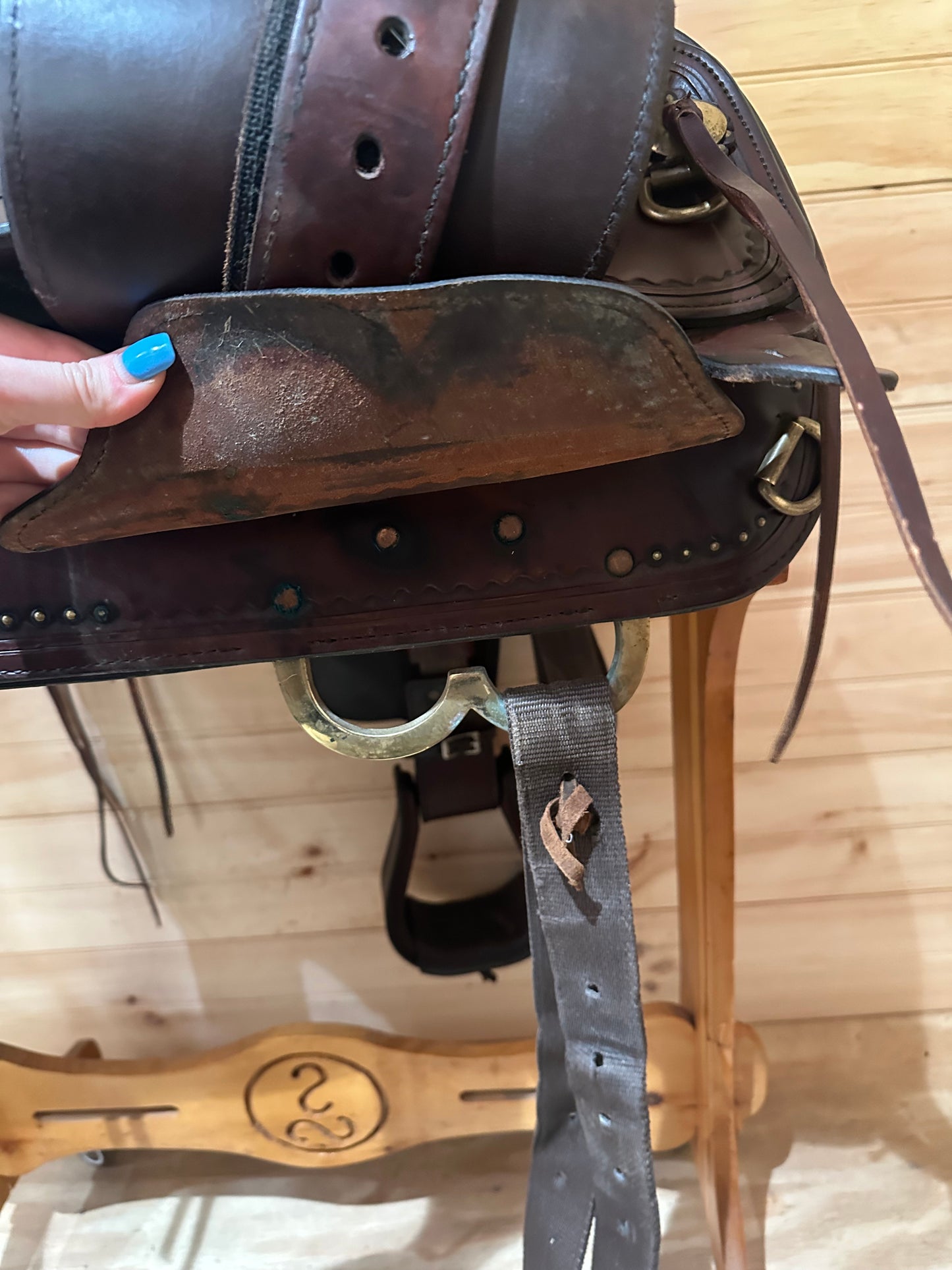 17” Circle Y Shawnee Flex-Lite Western Trail Saddle Model 1653