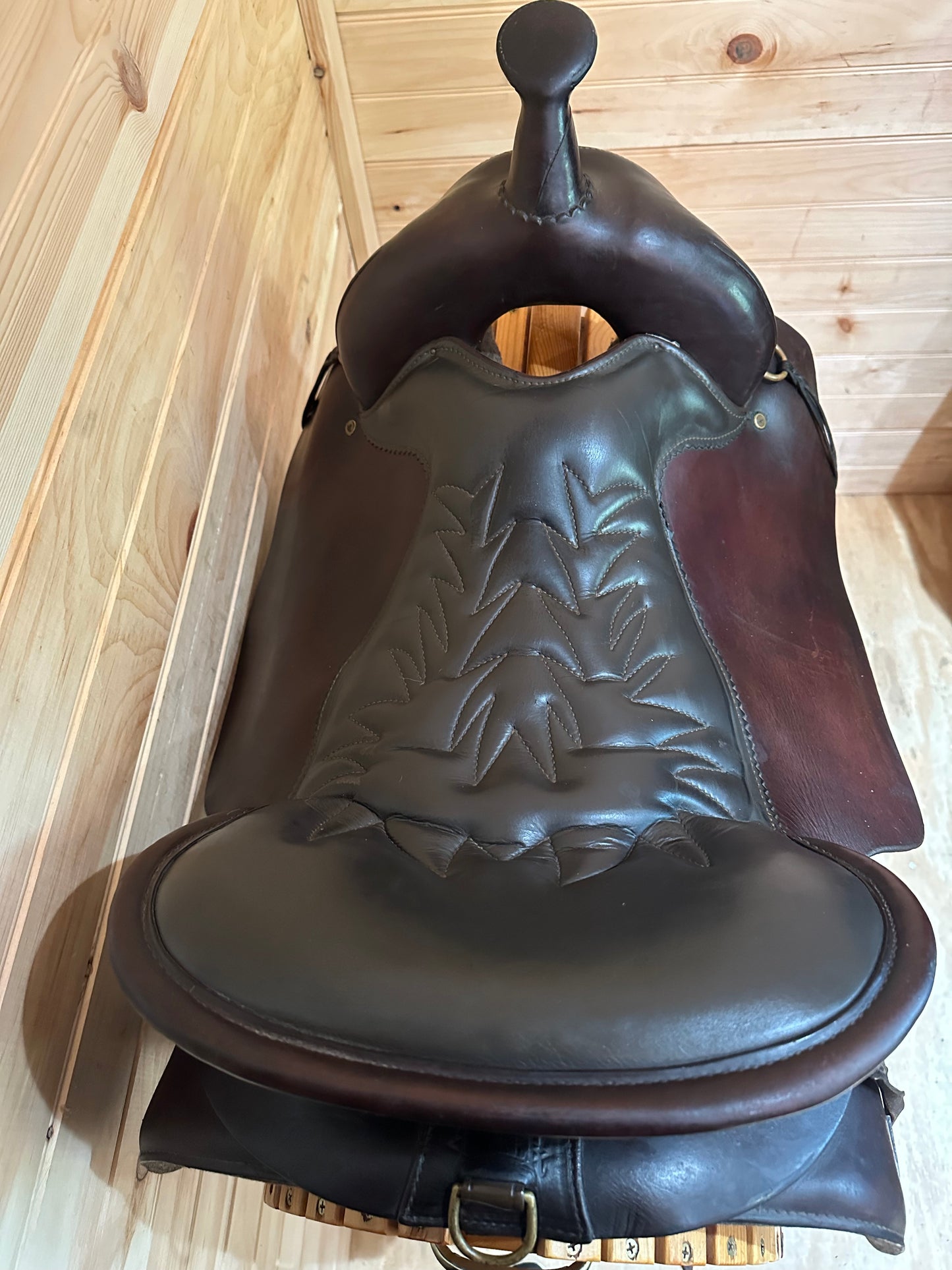 17.5” Tucker Saddlery Cheyenne Western Trail Saddle Model 157