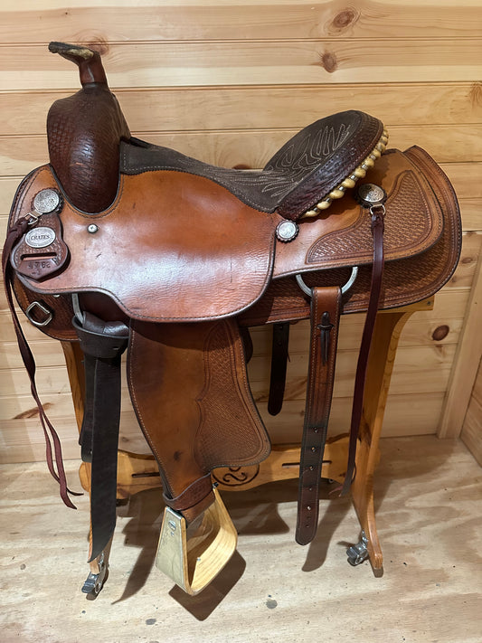 15.5” Crates Team Roper Western Saddle Model 4762