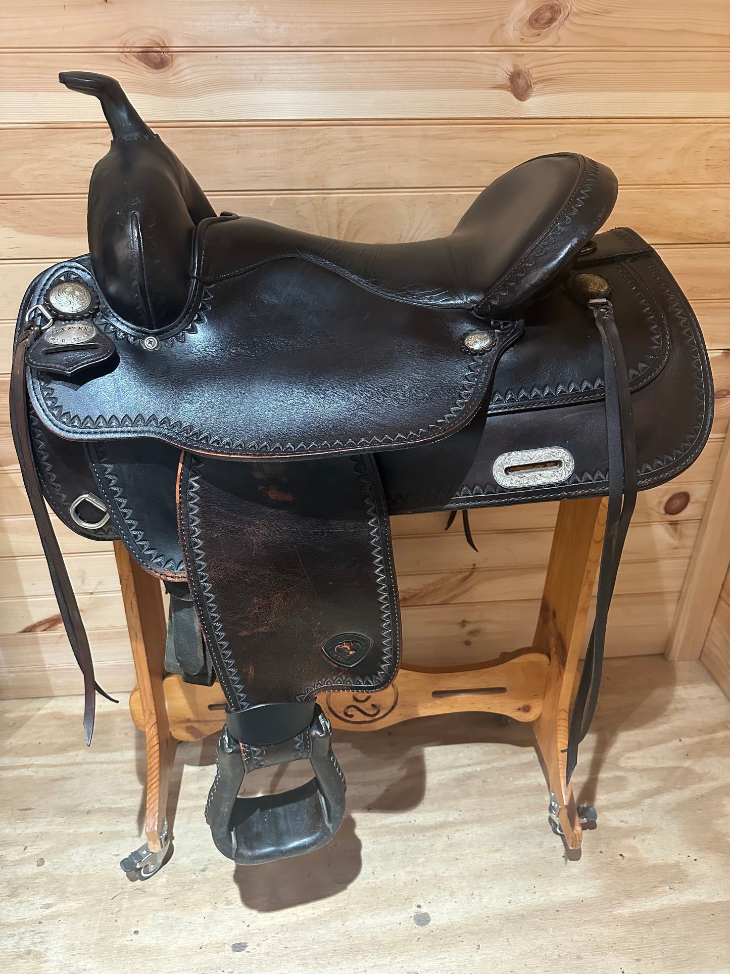 17” Tex Tan Hereford Tex-Flex Western Trail Saddle Model 08TF402B7