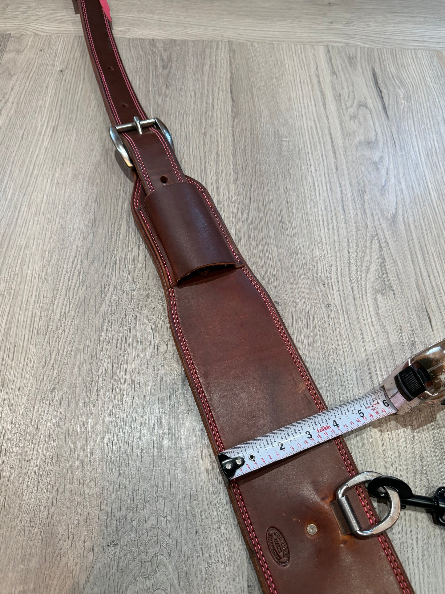 Color Stitch Rear Rigging Back Cinch – Premium Amish Leather by Spur Creek Tack