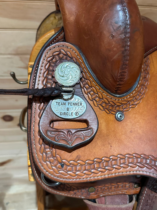 16” Circle Y Team Penner Western saddle model 2633