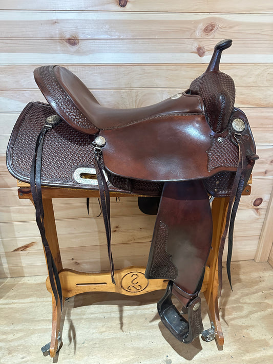 16” Billy Cook Original Western Trail Saddle Model 1536 Sulphur, OK