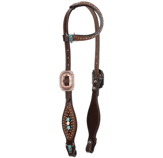 Showman Limited Edition Celestial Steer One Ear Headstall and Breastcollar Set