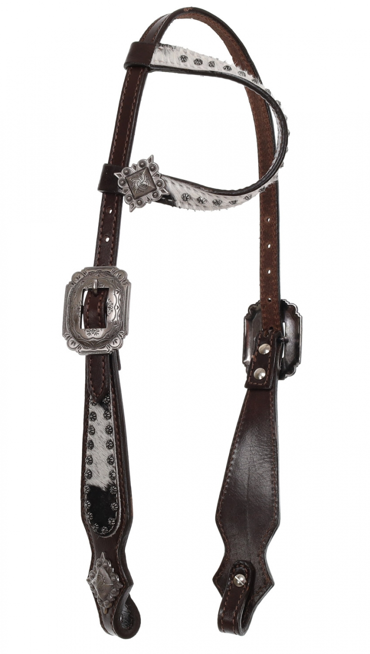 Showman Starlight Hide One Ear Headstall and Breastcollar Tack Set