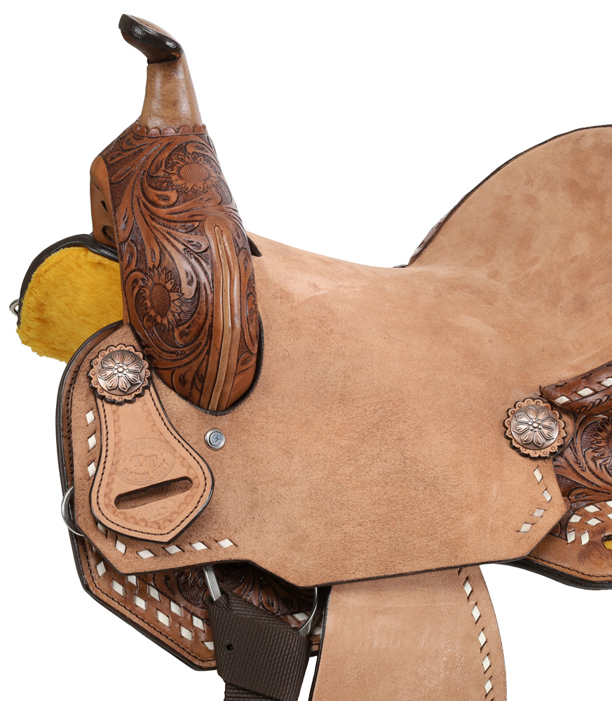 14”, 15” Double T Sedona Spinal Relief Barrel Style Western Saddle
