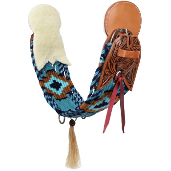 Showman Mustang Mesa Mohair Wool String Girth with Fleece Padding
