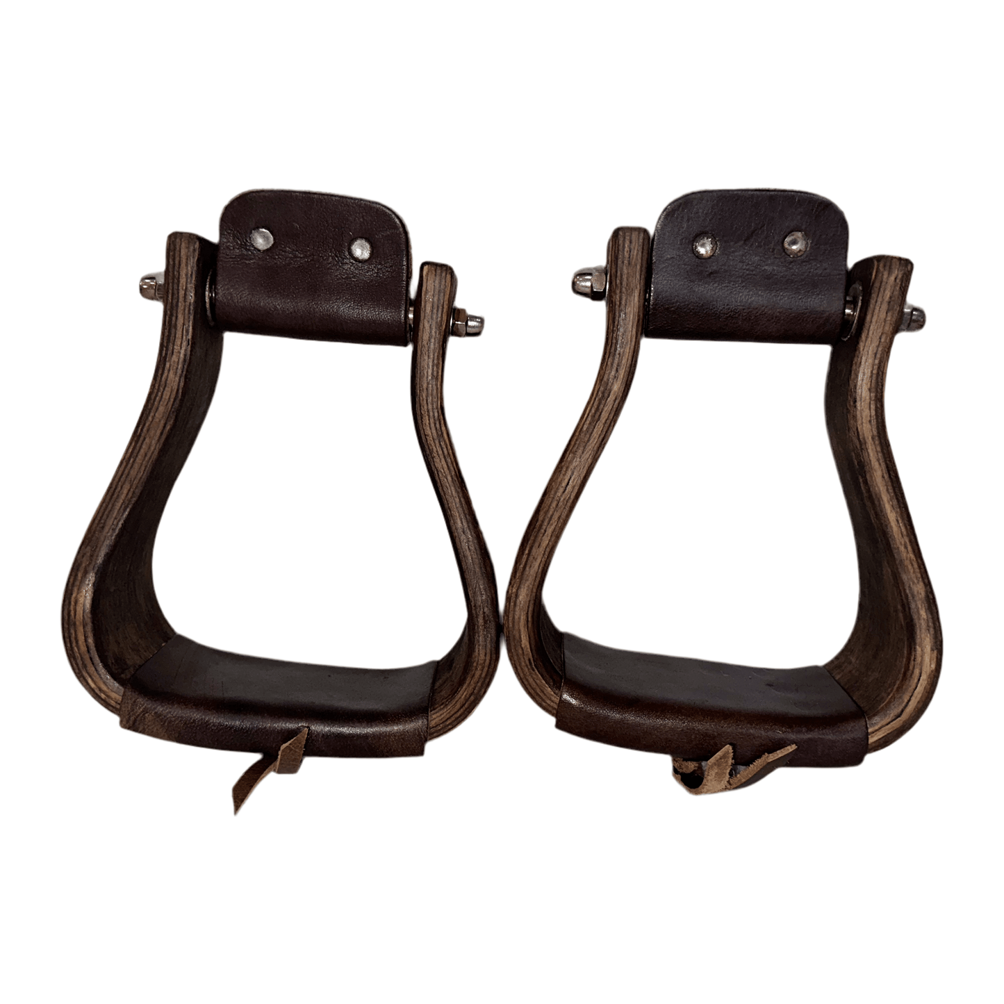 Dark Wood 3” Western Stirrups, Pair