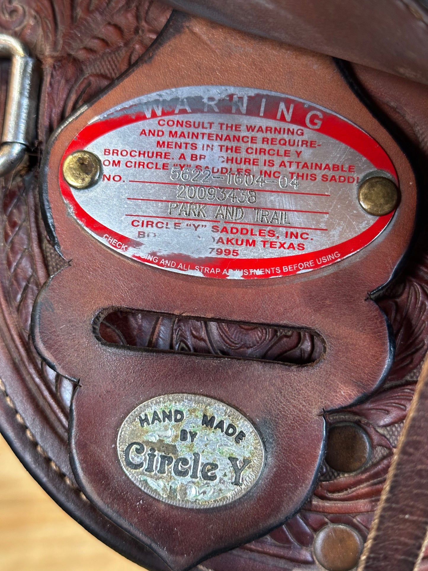 16” Circle Y Park & Trail Western Trail Saddle Model 5622