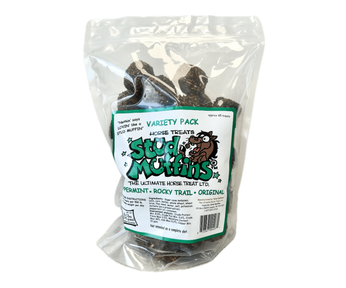 Stud Muffins Variety Pack Horse Treats, 45oz Bag
