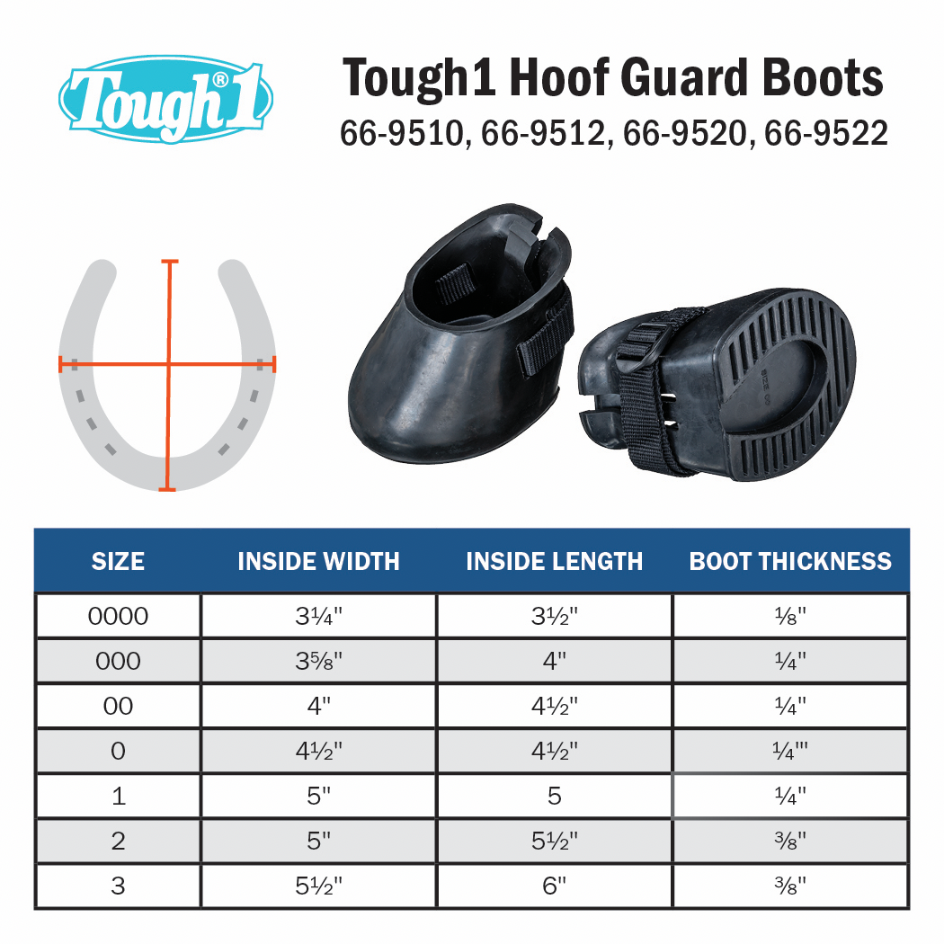Tough1 Hoof Guard Boot - Pair