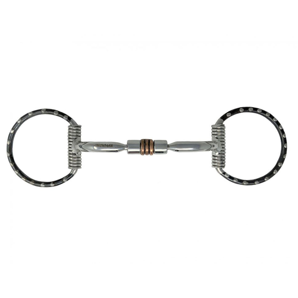 Silver Dotted D-Ring Stainless Steel Copper Roller Bit 5"