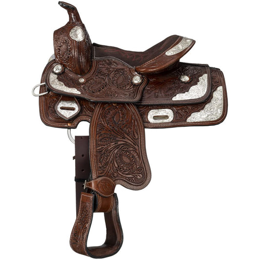 King Series Youth McCoy Trail Saddle with Silver Accents