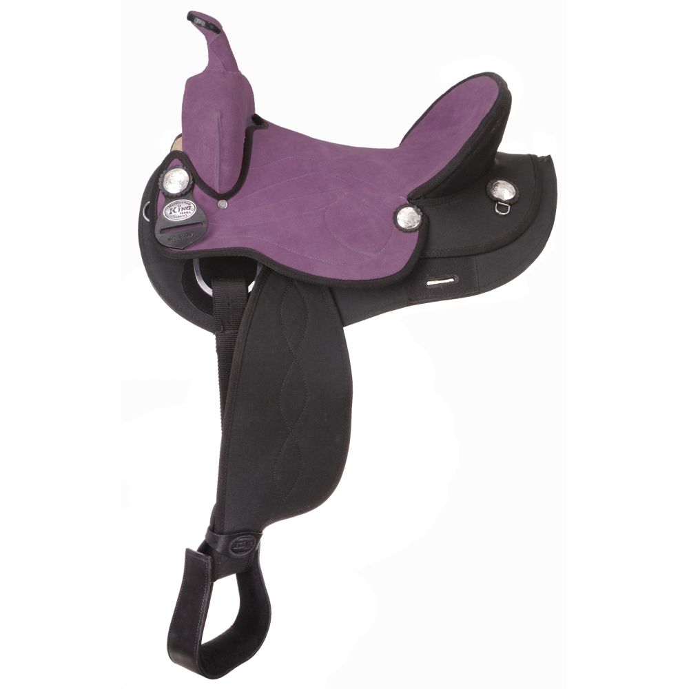 King Series Synthetic Round Skirt Competition Saddle