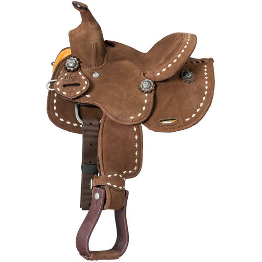 King Series Mini Stratford Suede Barrel Saddle