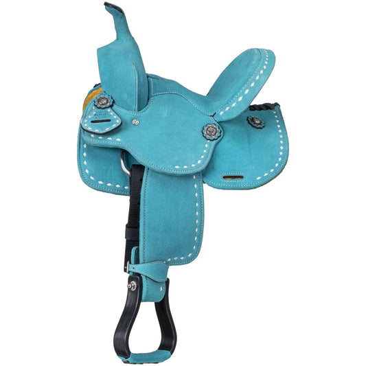 King Series Youth Stratford Suede Barrel Saddle