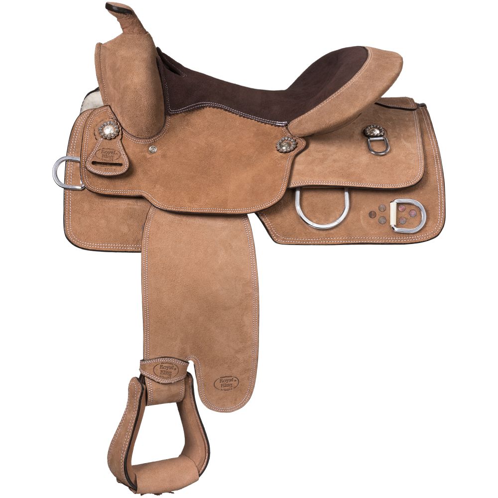 Royal King Roughout Training Saddle (wide)