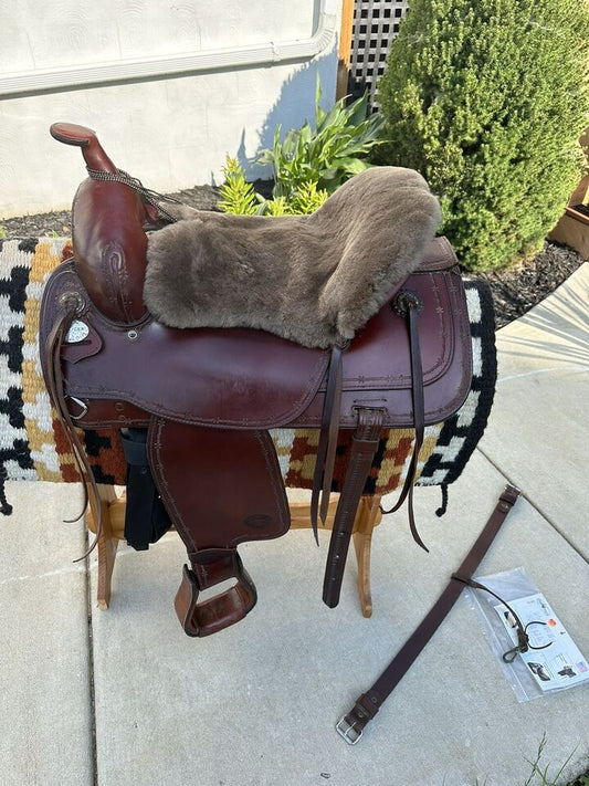 16” Tex Tan Tex-Flex Western Trail Saddle Model 08 TF413S6