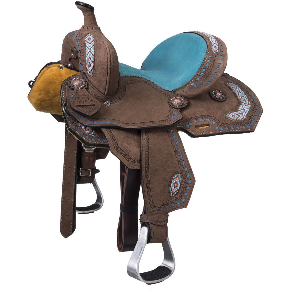 10" Silver Royal Youth Sonora Barrel Saddle