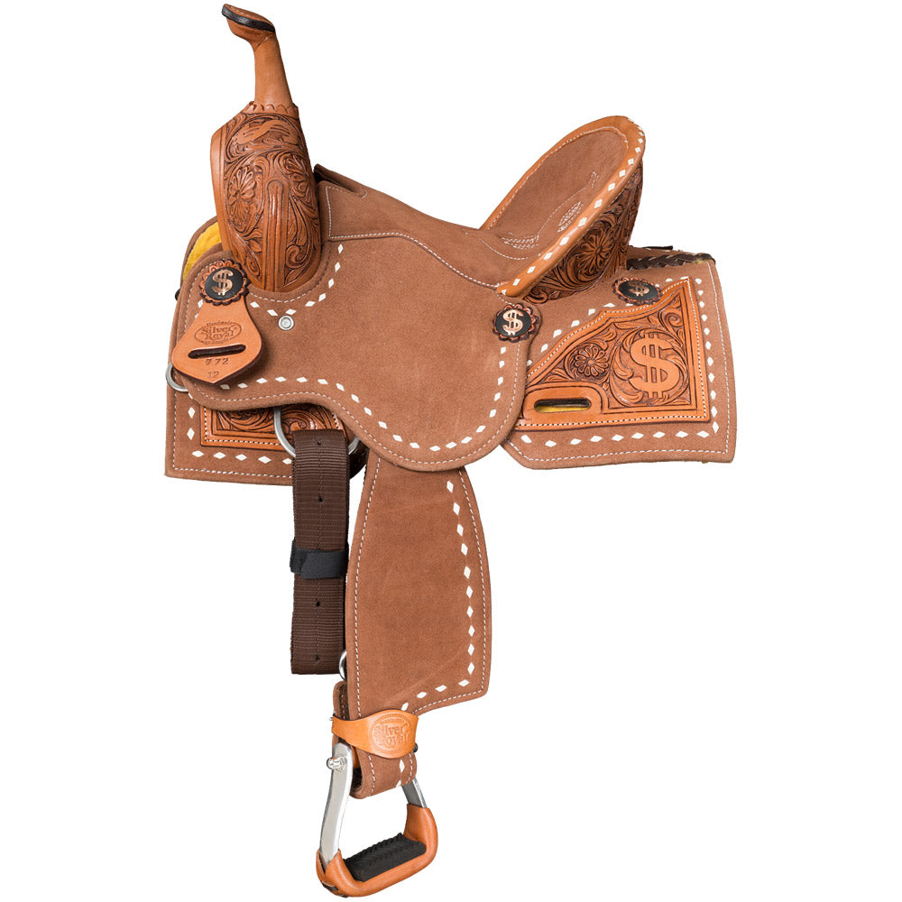 Silver Royal Youth Ca$h Barrel Saddle