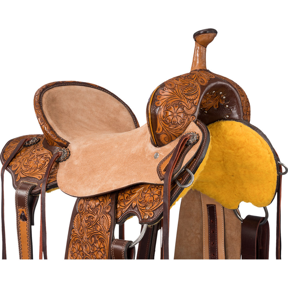 Silver Royal Billings Barrel Saddle
