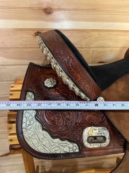 14” Circle Y High Horse Proven Aurora Barrel Racing Saddle Model 6215
