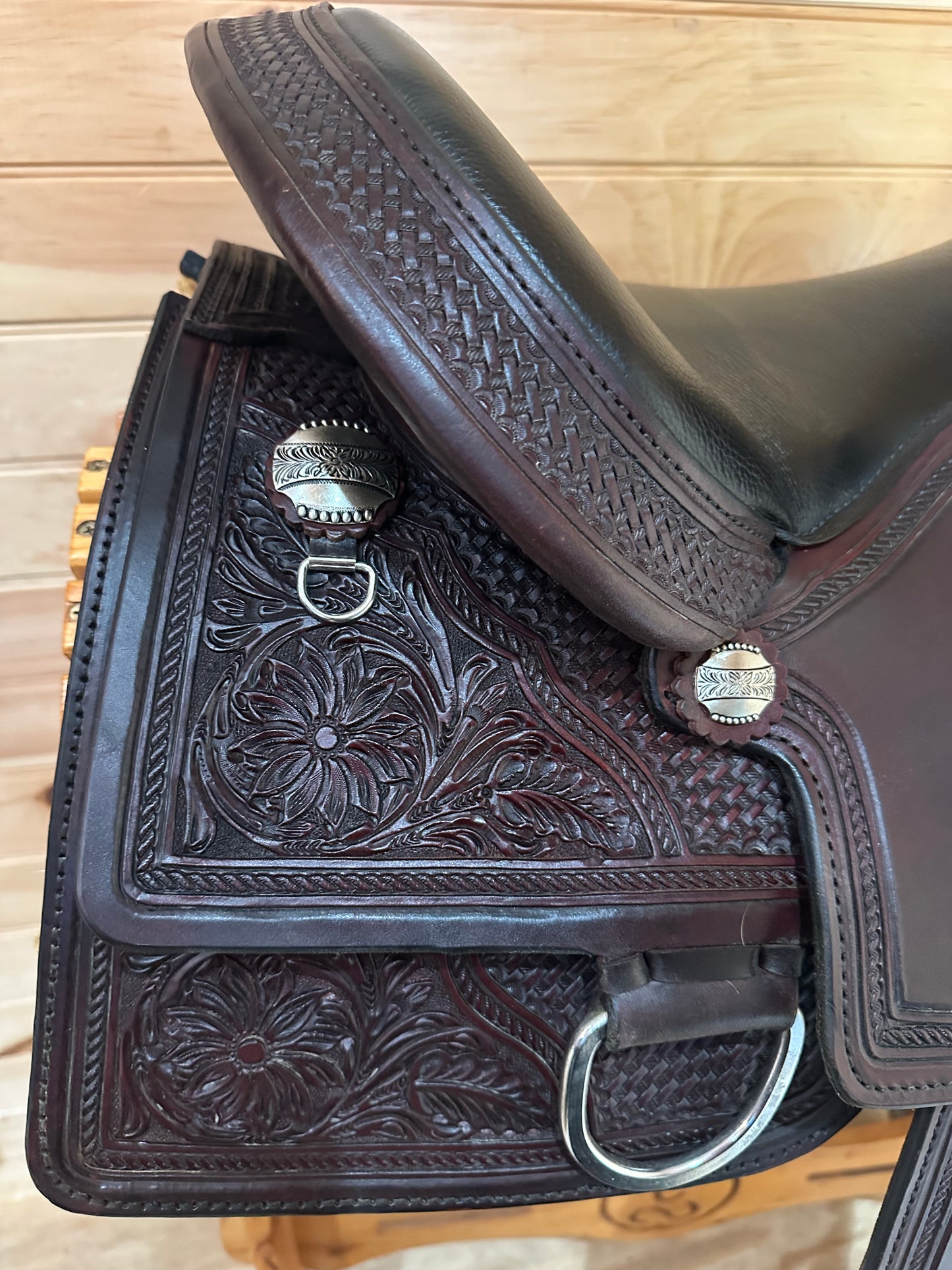 15” Stagecoach West Trail Classic Square Western Saddle Circle Y Model 110 (2024 Year)