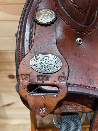 15” Double C Saddlery Western Trail Saddle Model CP 1308 03