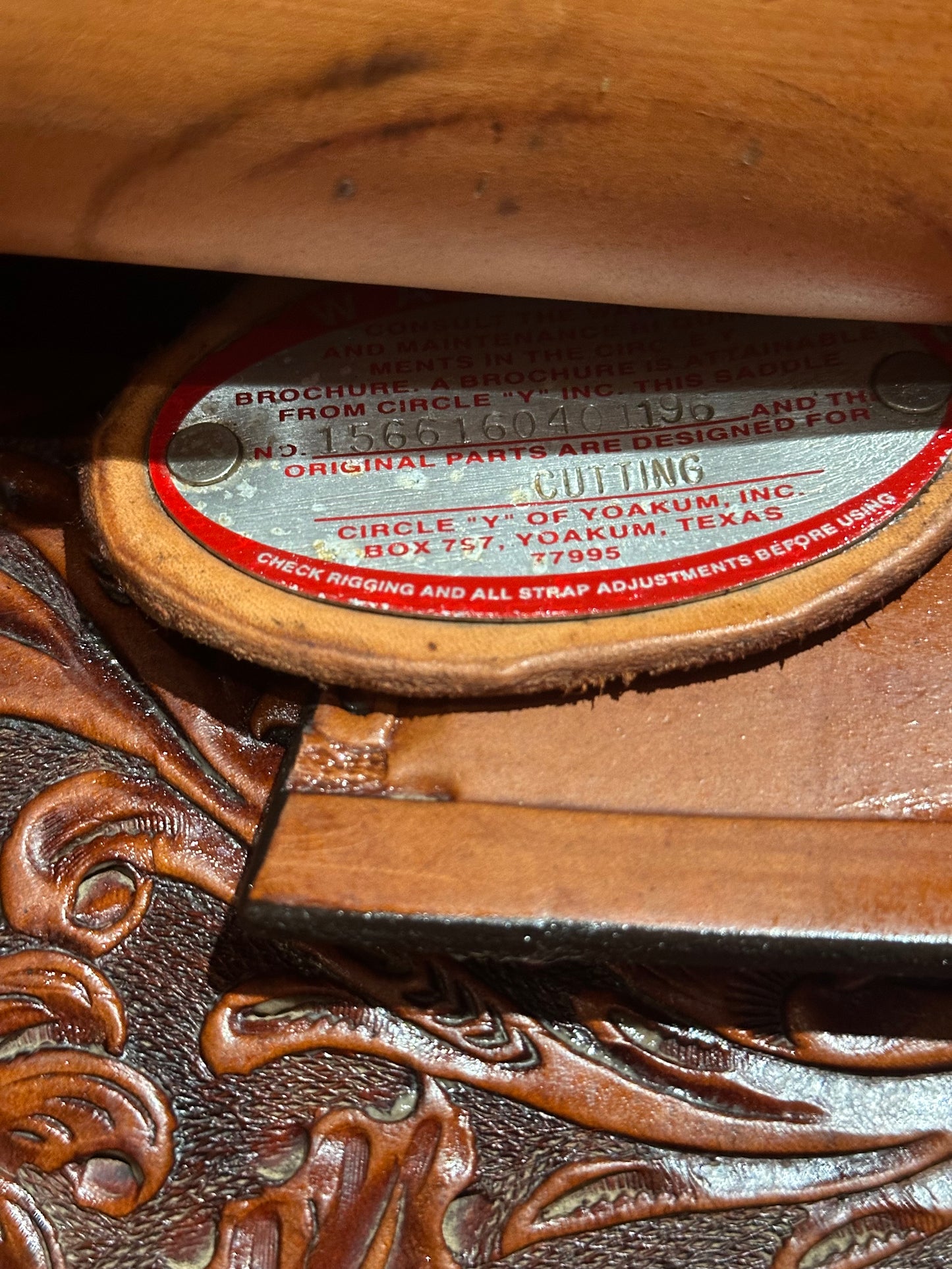16” Circle Y Cutter Western Saddle Model 1566