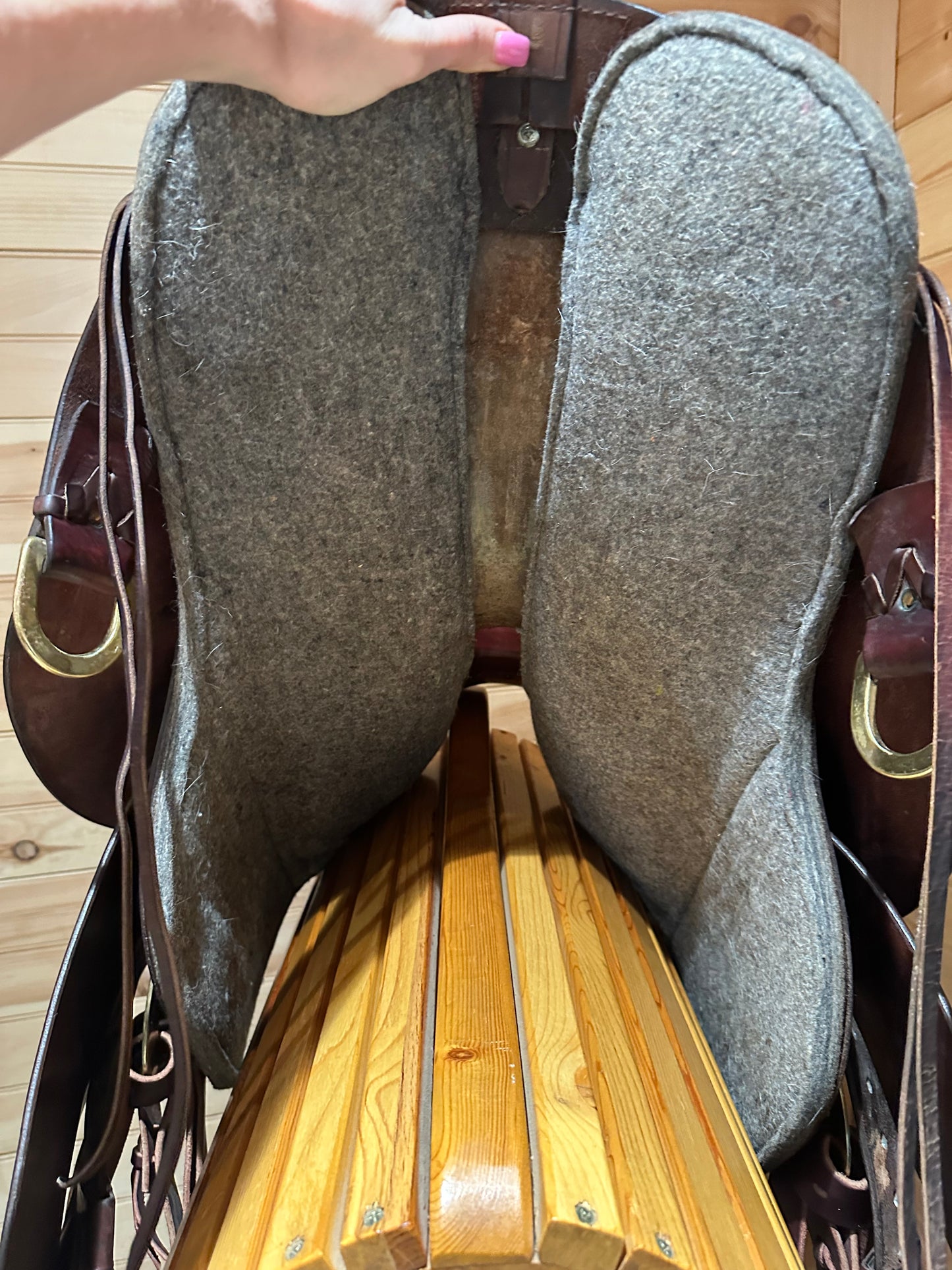 17.5” Tucker Saddlery Cheyenne Western Trail Saddle Model 157