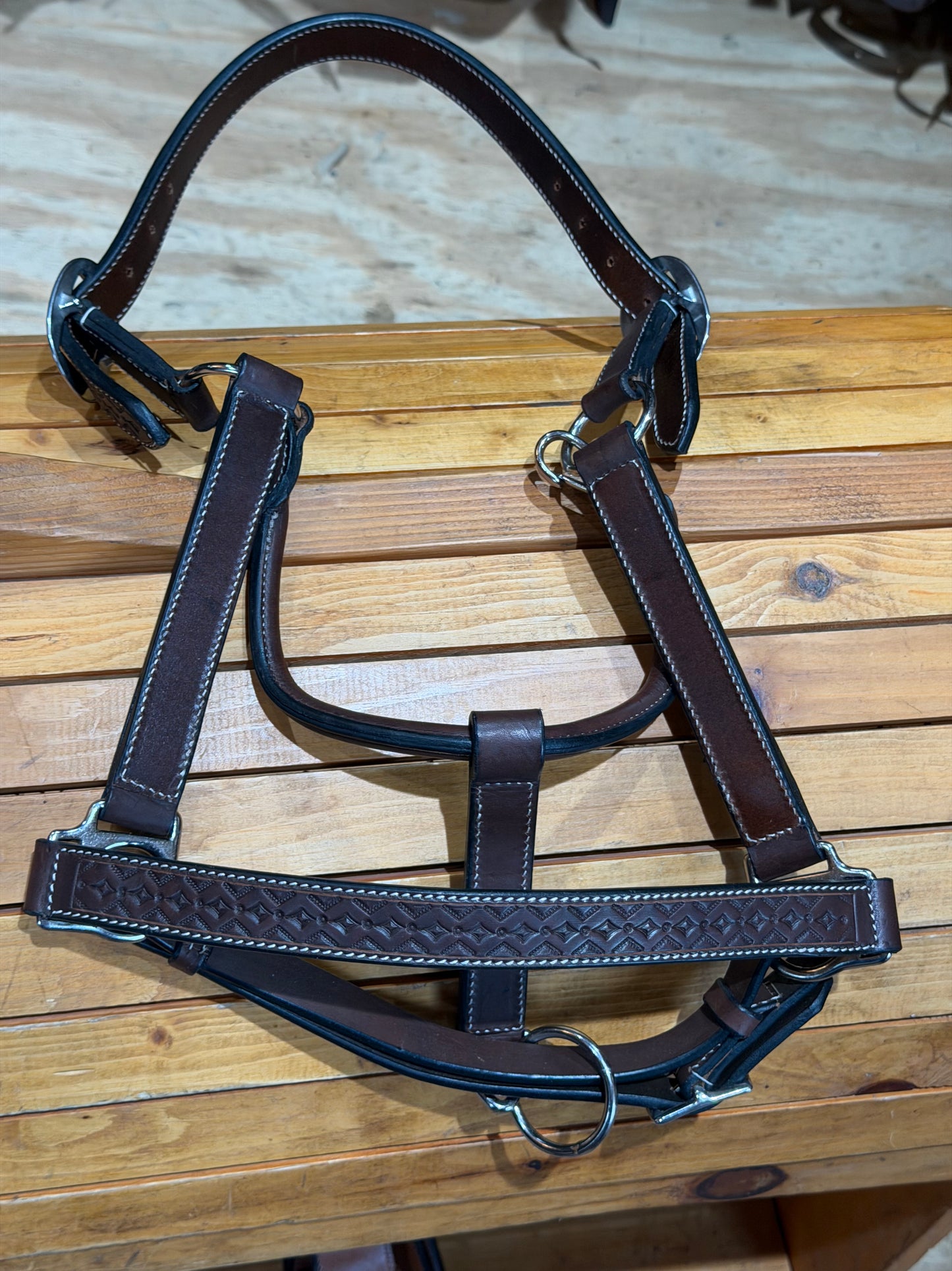 Professional’s Choice Dark Oil Diamond Leather Halter