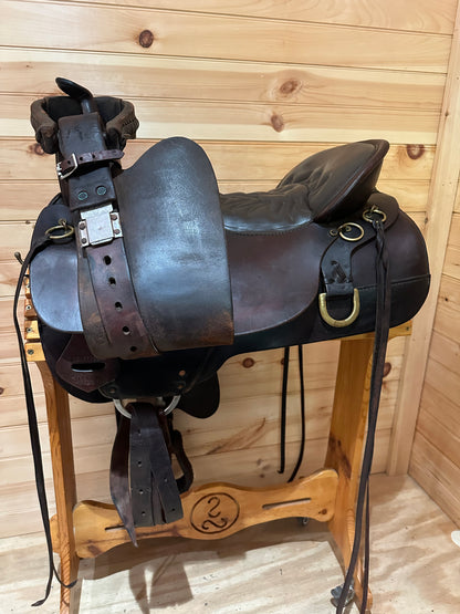 17.5” Tucker Saddlery Cheyenne Western Trail Saddle Model 157