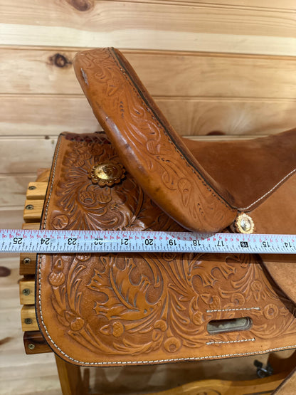 16” Circle Y Proven Barrel Racing Saddle Model 3649