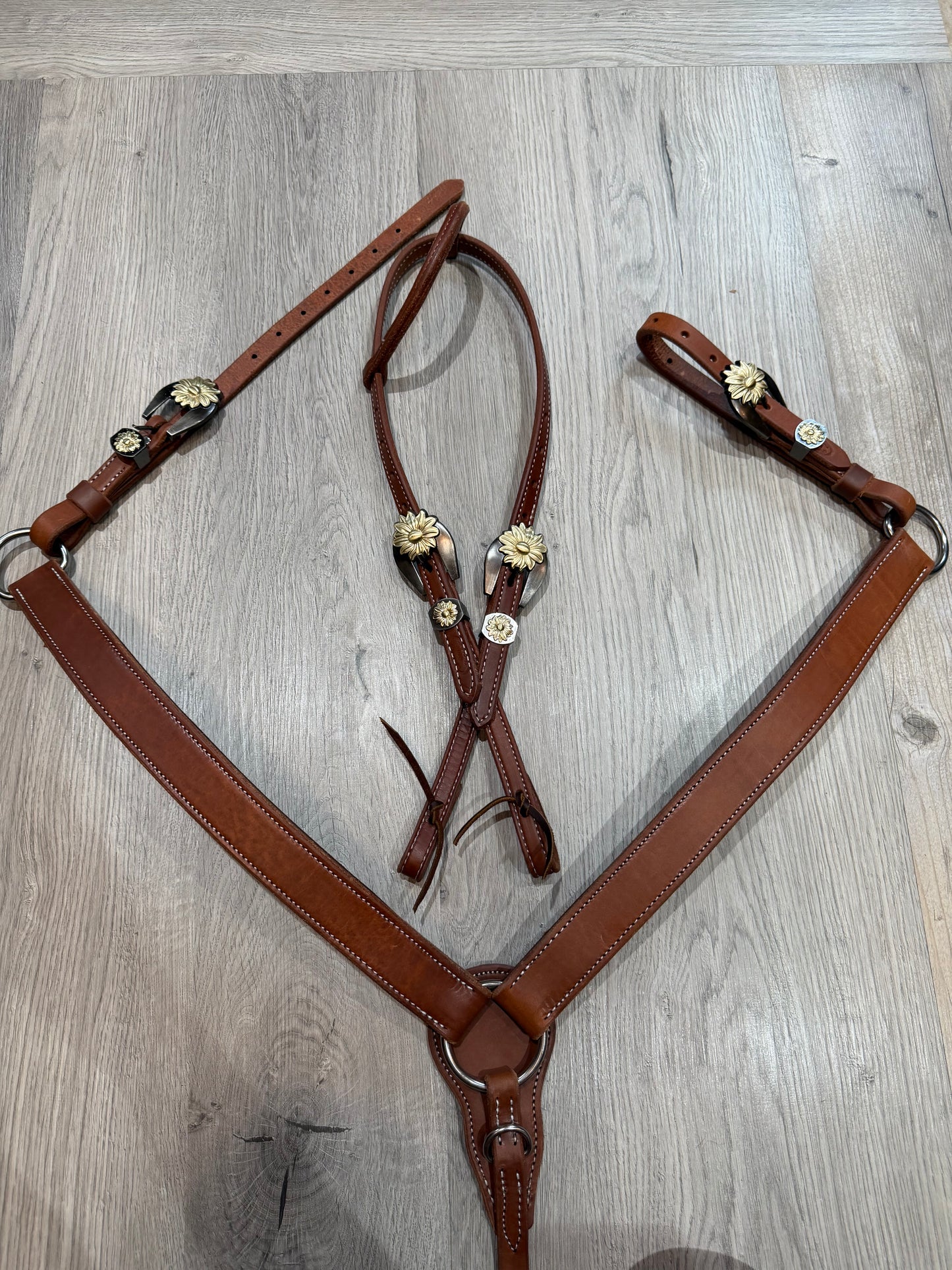 Daisy Breast Collar – Premium Amish Leather by Spur Creek Tack
