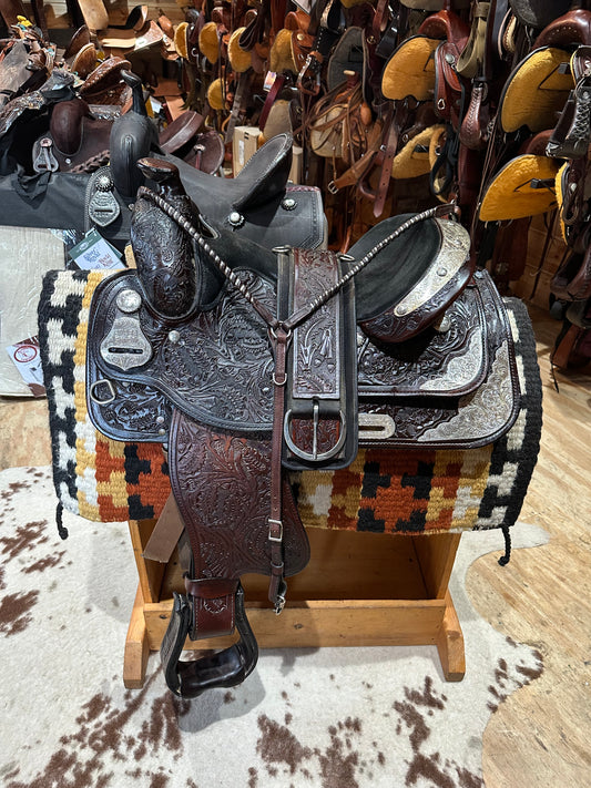 16” Silver Royal Equitation Western Show Saddle