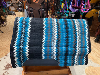 Assorted Wild Horizon 38" x 34" 100% New Zealand Woven Heavy Wool Top Pad with Memory Felt Bottom
