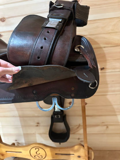 16” Circle Y Topeka Flex-Lite Western Trail Saddle Model 1651