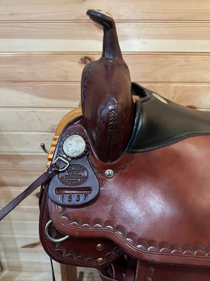 17” Billy Cook CJ Trail Sulphur,OK Western Saddle Model 1537