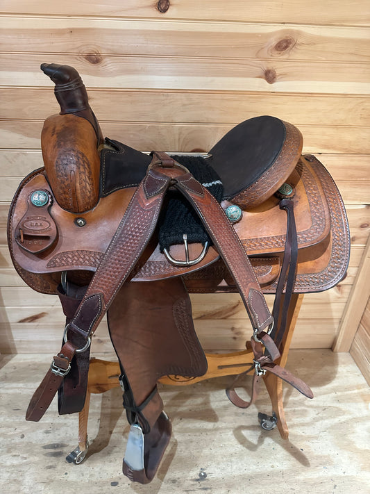 16” Nathan Lamb Roper Western Saddle Model 1601