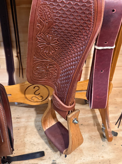 15.5" Paul Taylor Cowboy Ranch Western Saddle