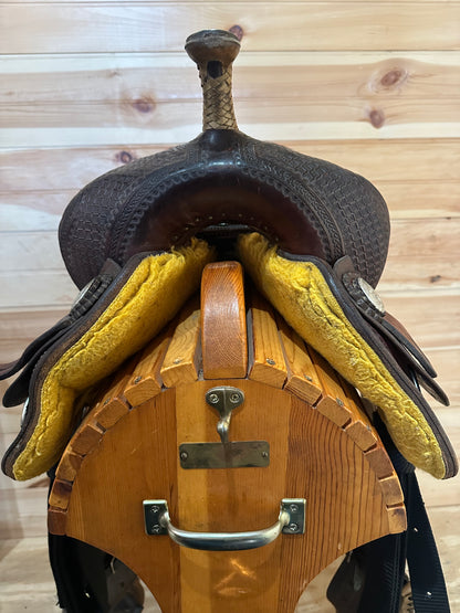 15” Billy Cook Maker Half Breed Waffle Barrel Racing Saddle Model 1907 Sulphur OK