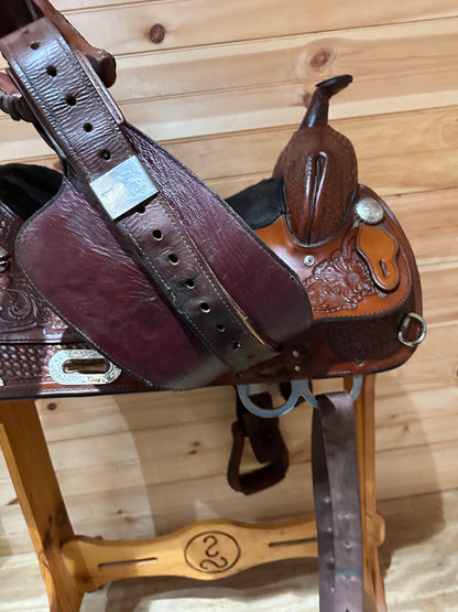 17” Tex Tan Hereford Tex-Flex Western Show Saddle Model 08-TF403-P7