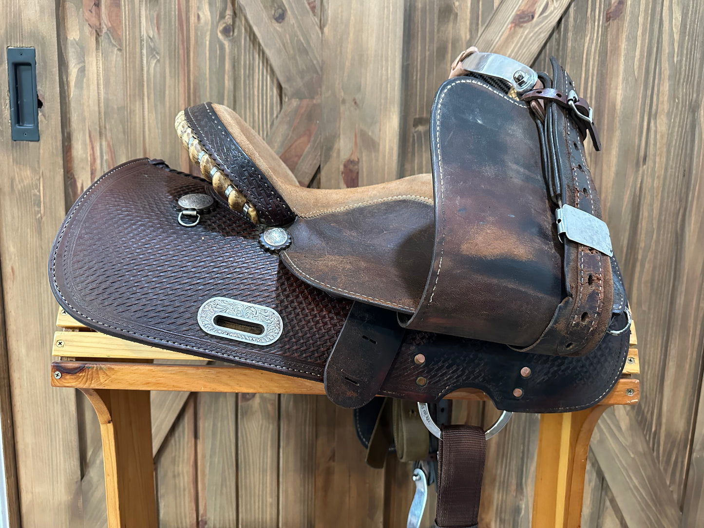 14” Crates Squeak Huber Barrel Racer Western Saddle Model 9224