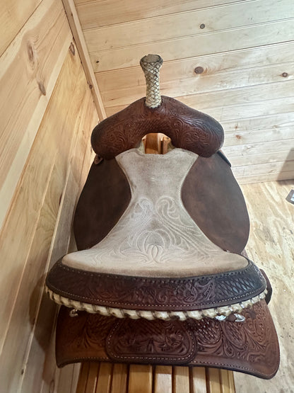 14.5” Circle Y Martha Josey Ultimate Barrel Racing Saddle Model