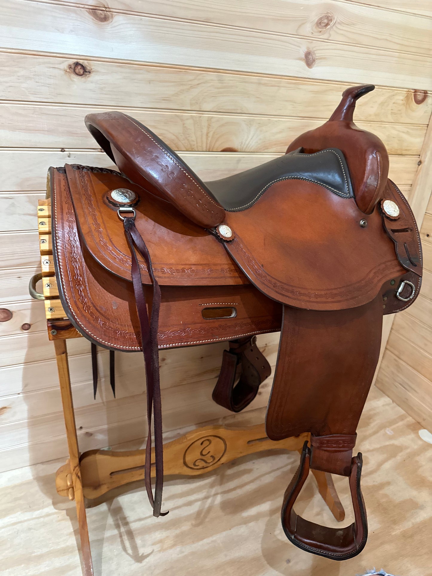 16” Big Horn Flex Western Trail Saddle Model 1653